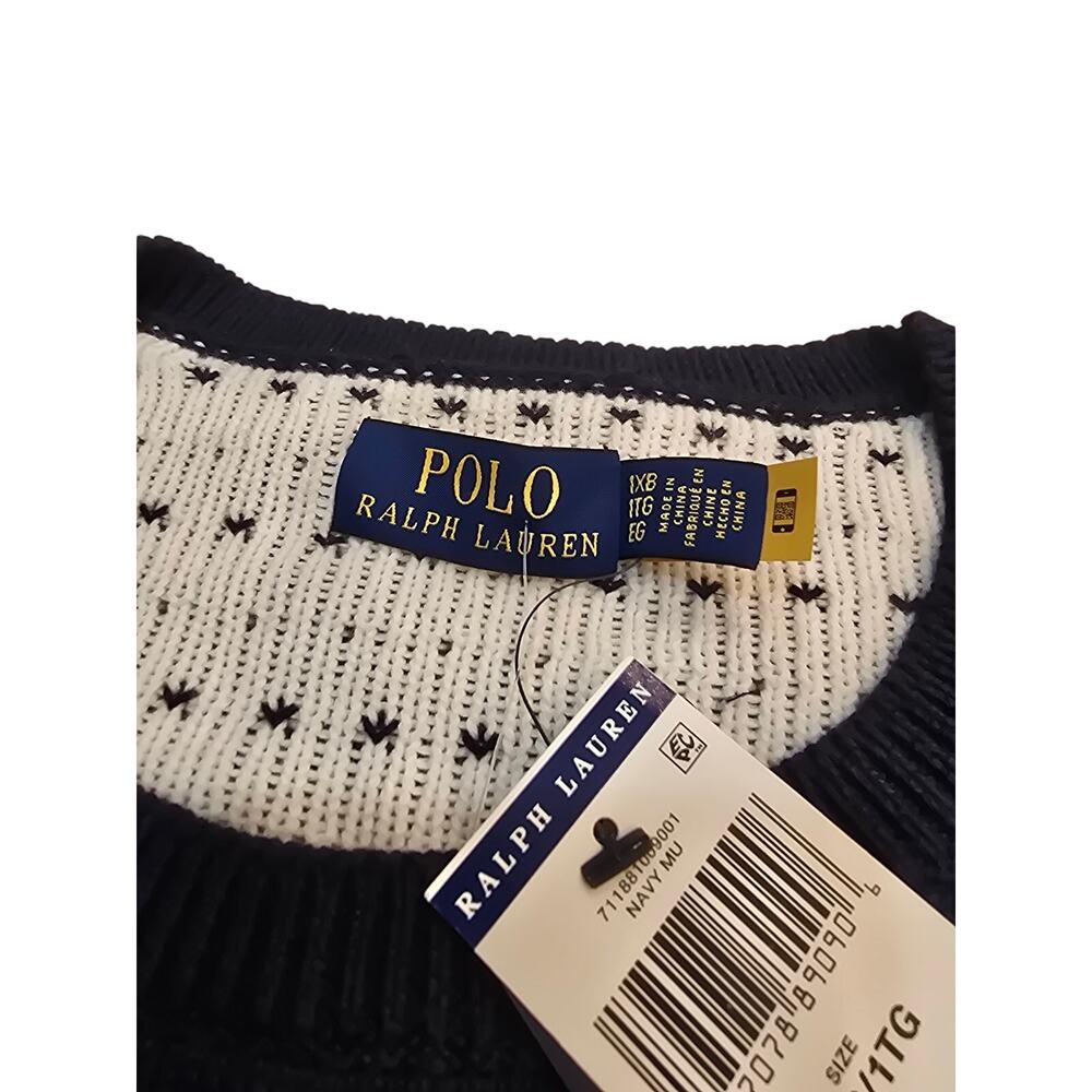 Polo Ralph Lauren 1XB Alpine Skier Sweater Winter Chalet Lodge Ski Knit white - Picture 5 of 10